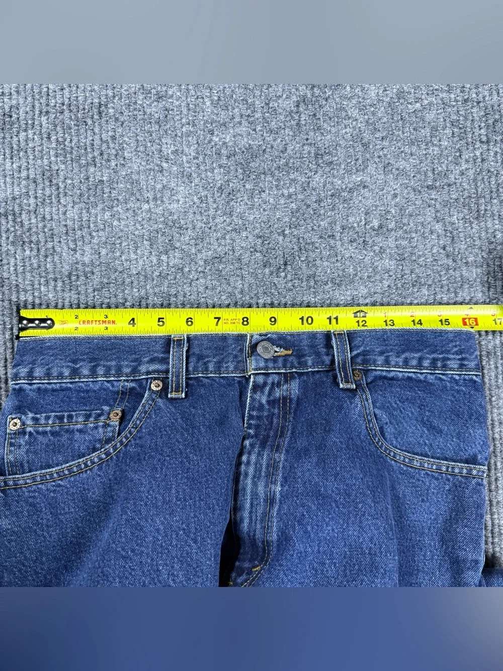 VTG 90s Levi's 505 Jeans Straight Mens 34x32 (32x33) Med Wash Blue Made in USA
